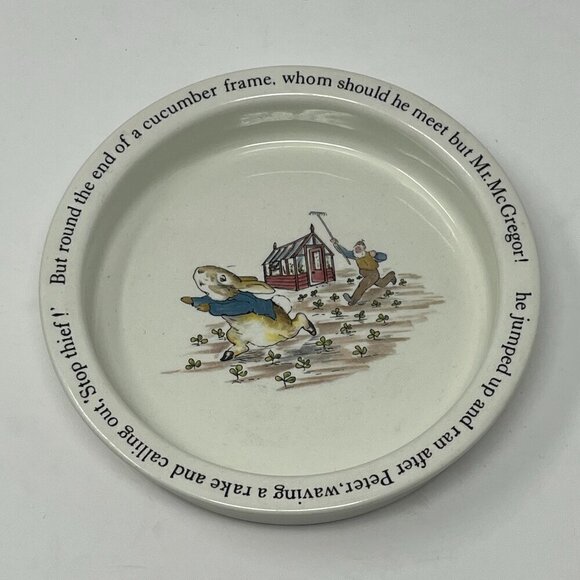 Vintage Wedgwood Peter Rabbit child porridge bowl - Picture 1 of 7